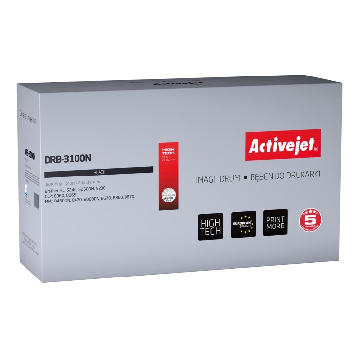 Activejet DRB-3100N Tamburo (sostituzione per Brother DR-3100, Supreme, 25000 pagine, nero)