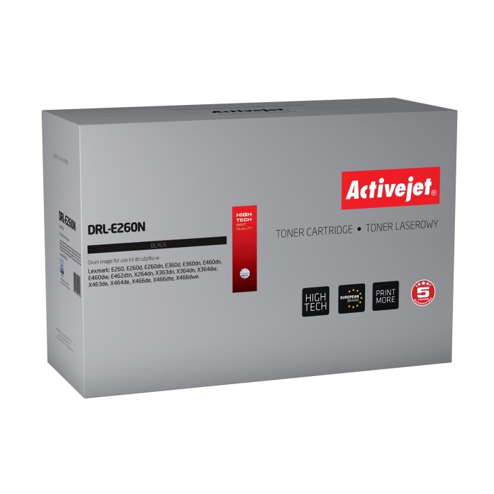 Activejet DRL-E260N drum (sostituzione Lexmark E260X22G, Supreme, 30000 pagine, nero)