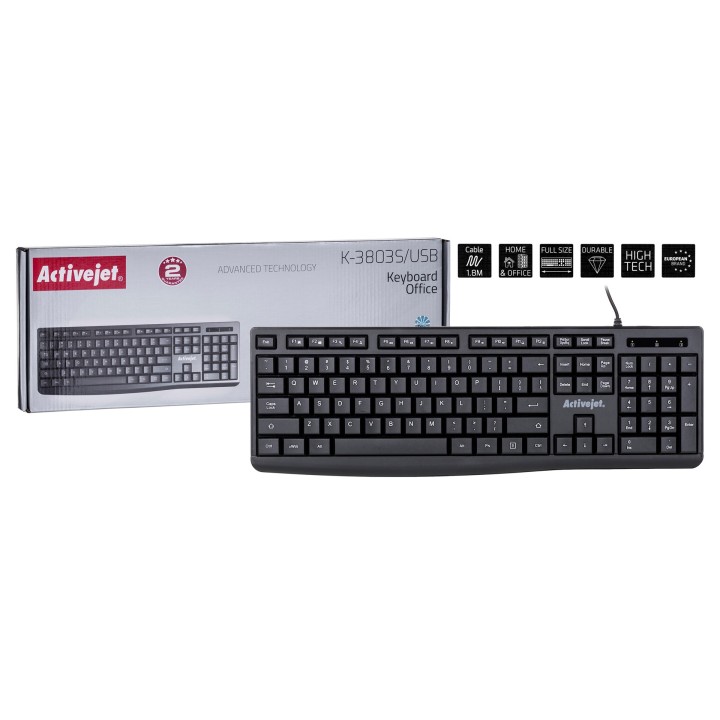 Tastiera Activejet K-3803S USB