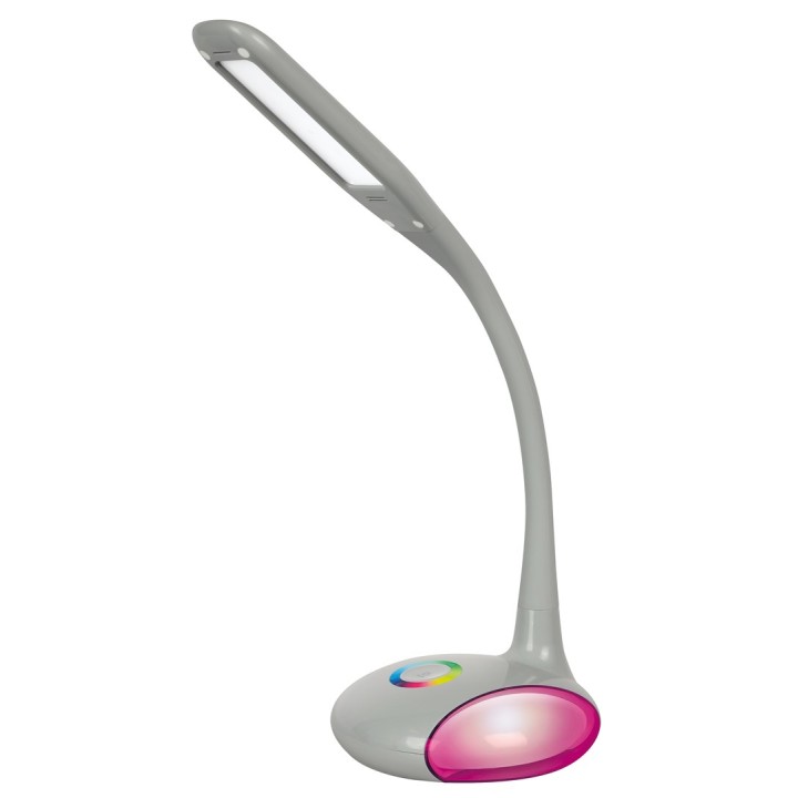 Activejet LED lampada da scrivania VENUS GRIGIO con base RGB