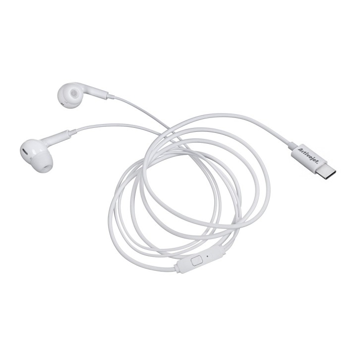 Activejet Cuffie cablate Type C bianche