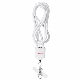Activejet cordino con cavo di ricarica 3-in-1 bianco. Terminali con vari connettori: USB-C Lightning adattatore USB-A