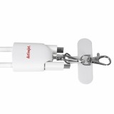 Activejet cordino con cavo di ricarica 3-in-1 bianco. Terminali con vari connettori: USB-C Lightning adattatore USB-A