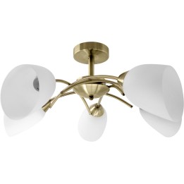 Lampada plafoniera a sospensione classica Activejet NIKITA Patina 5xE27 per soggiorno