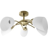 Lampada plafoniera a sospensione classica Activejet NIKITA Patina 5xE27 per soggiorno