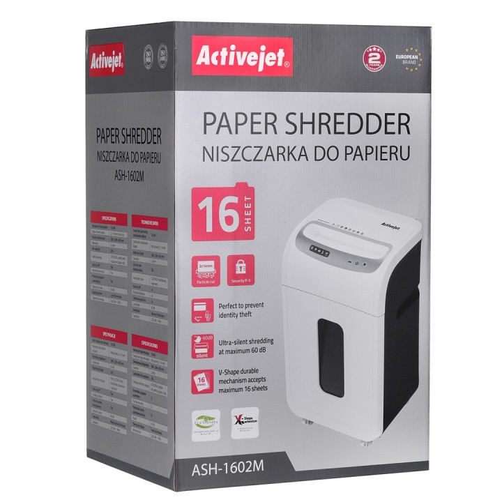Trituratore Activejet ASH-1602M P-5 28 l 2x14 mm tritura bianco