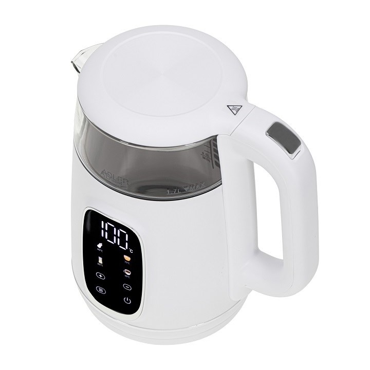 ADLER AD 1305 Bollitore elettrico bianco/argento