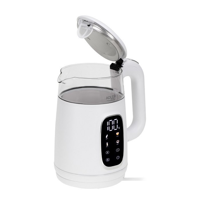 ADLER AD 1305 Bollitore elettrico bianco/argento