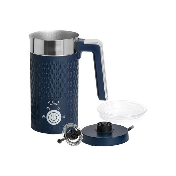ADLER AD 4494d Montaspuma/scaldaelatte automatico blu navy