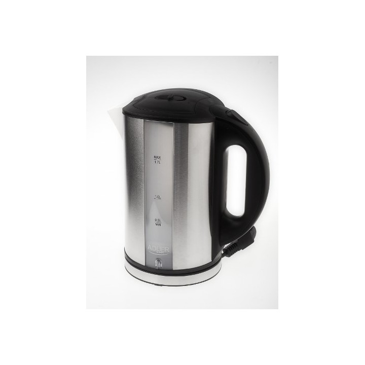 Adler AD 1216 bollitore elettrico 1.7 L nero argento 2200 W