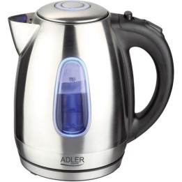 Adler AD 1223 Bollitore elettrico 1.7 L Nero Acciaio inossidabile 2200 W