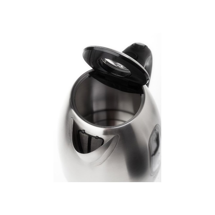 Adler AD 1223 Bollitore elettrico 1.7 L Nero Acciaio inossidabile 2200 W