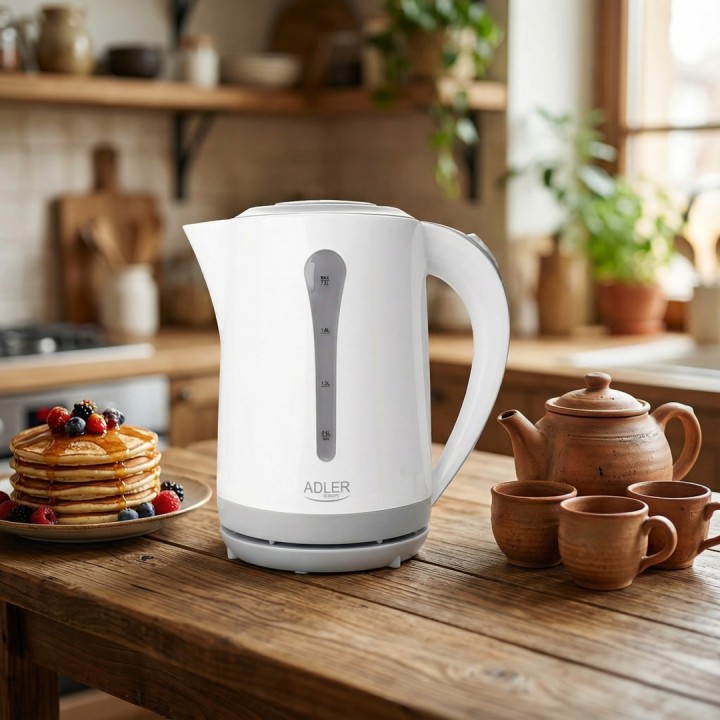 Adler AD 1244 Bollitore elettrico 2.5 L 2200 W Bianco e blu