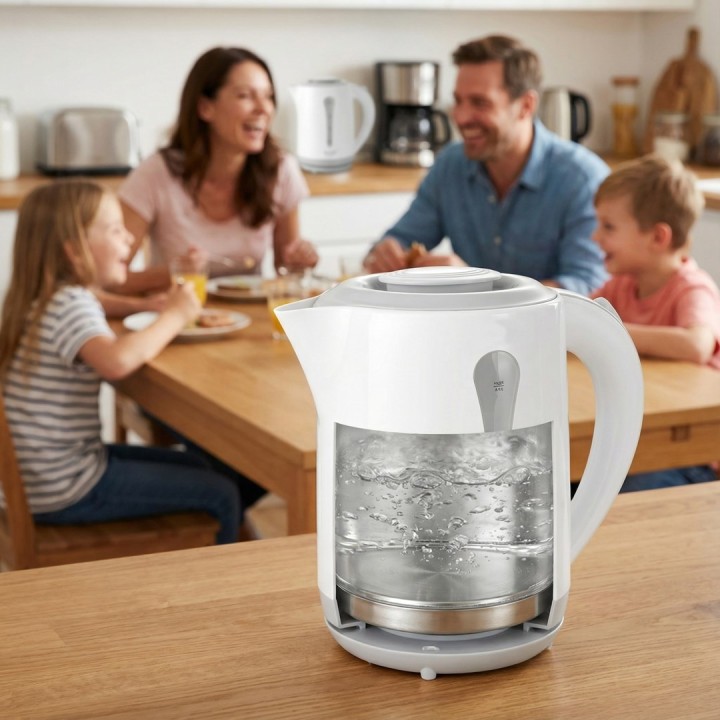 Adler AD 1244 Bollitore elettrico 2.5 L 2200 W Bianco e blu
