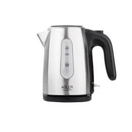 Adler AD 1273 bollitore elettrico 1 L 1200 W nero nocciola acciaio inossidabile