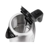 Adler AD 1273 bollitore elettrico 1 L 1200 W nero nocciola acciaio inossidabile