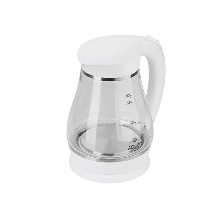 Adler AD 1274 B bollitore elettrico 1.7 L bianco trasparente 2200 W