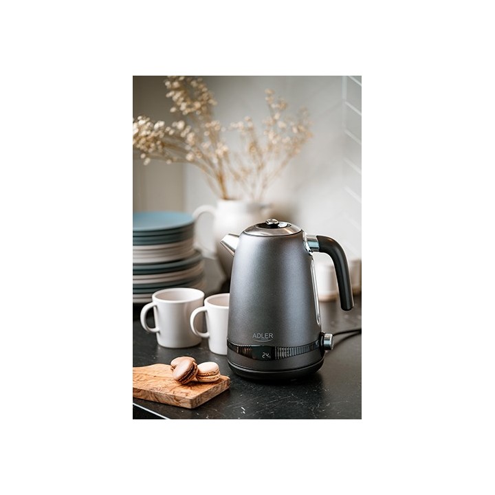 Adler AD 1295 Bollitore in acciaio 1.7 l grigio satinato