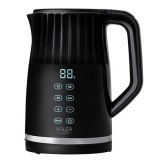 Adler AD 1350 1.7L Bollitore elettrico con controllo della temperatura LED nero