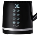 Adler AD 1350 1.7L Bollitore elettrico con controllo della temperatura LED nero