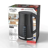 Adler AD 1350 1.7L Bollitore elettrico con controllo della temperatura LED nero