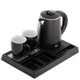 Adler AD 1387 Hotel Bollitore in acciaio inossidabile 1 L + vassoio con tazze nero