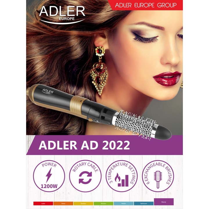 Adler AD 2022 Kit styling per capelli Nero 1200 W