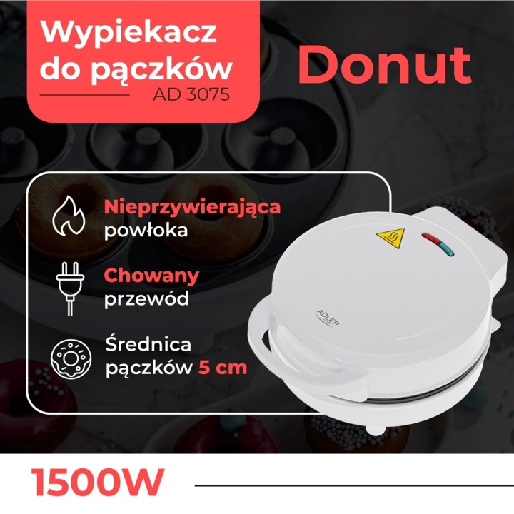 Adler AD 3075 Donut macchina bianca