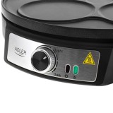 Adler AD 3093 Piastra per pancake elettrica doppia 2 in 1 Nero