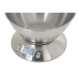 Adler AD 3134 bilancia da cucina elettronica acciaio inox rotonda