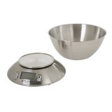 Adler AD 3134 bilancia da cucina elettronica acciaio inox rotonda