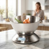 Adler AD 3134 bilancia da cucina elettronica acciaio inox rotonda