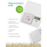 Adler AD 3161 bilancia da cucina bianco rettangolare bilancia personale elettronica