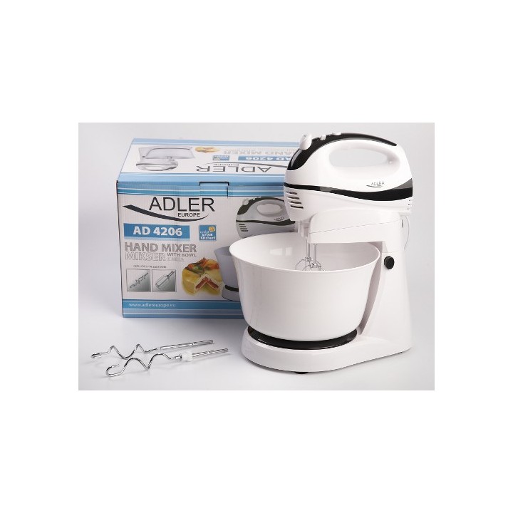 Adler AD 4206 impastatrice nero bianco 300 W