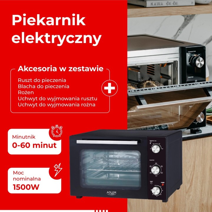 Adler AD 6026 Forno nero
