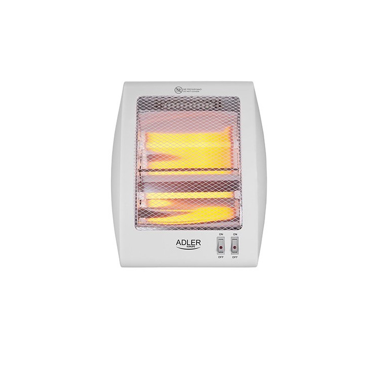 Adler AD 7709 Termoriscaldatore ambiente interno Bianco 800 W Quarzo