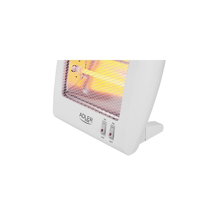 Adler AD 7709 Termoriscaldatore ambiente interno Bianco 800 W Quarzo