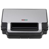 Adler CR 3074 Piastra per panini 2 in 1 nero acciaio inox
