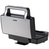 Adler CR 3074 Piastra per panini 2 in 1 nero acciaio inox