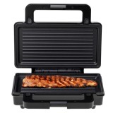 Adler CR 3074 Piastra per panini 2 in 1 nero acciaio inox