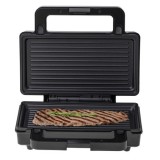 Adler CR 3074 Piastra per panini 2 in 1 nero acciaio inox