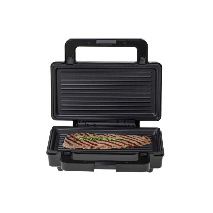 Adler CR 3074 Piastra per panini 2 in 1 nero acciaio inox