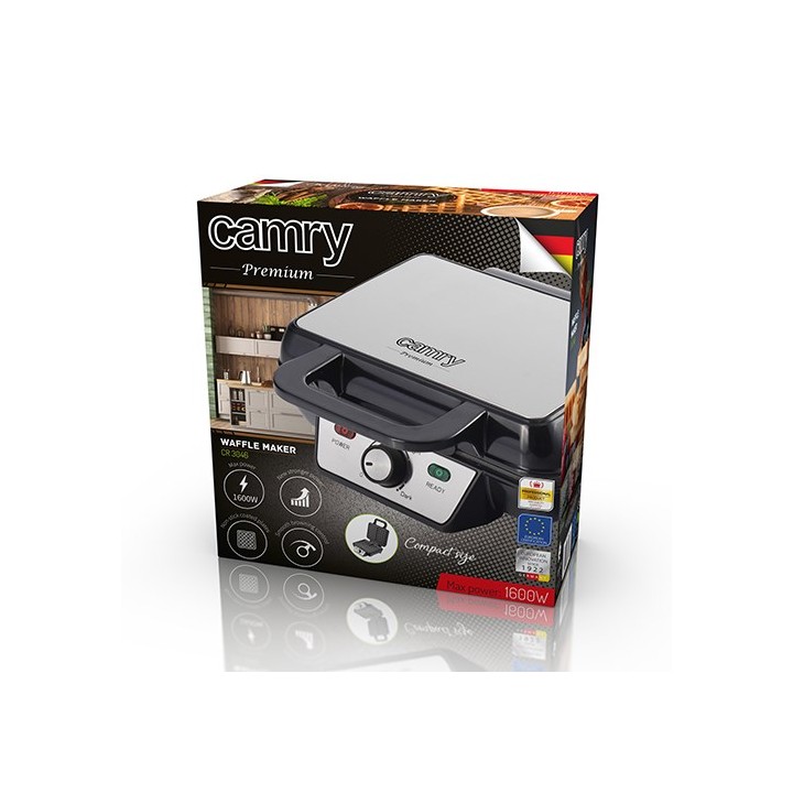 Camry CR 3046 Piastra per waffle 2 waffle nero 1000 W
