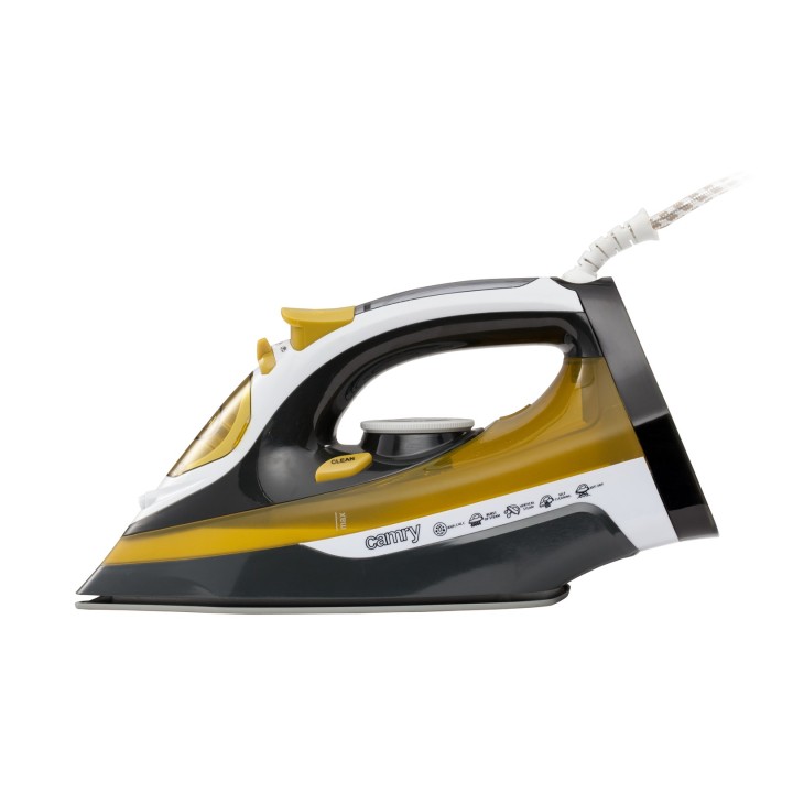 Camry CR 5029 Ferro Ferro da stiro a vapore Nero Giallo 2400 W