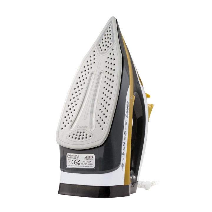 Camry CR 5029 Ferro Ferro da stiro a vapore Nero Giallo 2400 W
