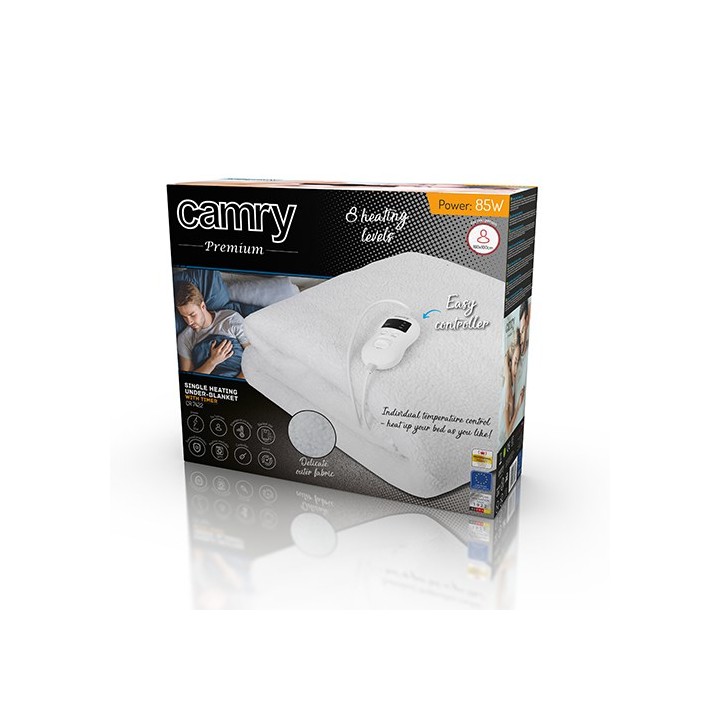 Camry CR 7422 coperta elettrica 85 W bianco poliestere lana sintetica