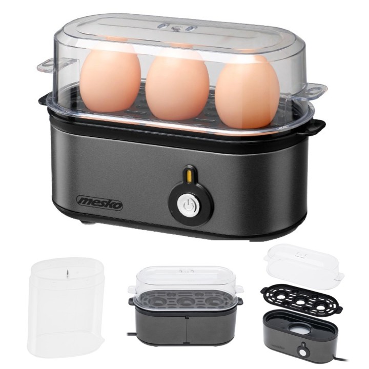 Cuociuova MESKO MS 4485GM Grigio scuro 3 uova 210W
