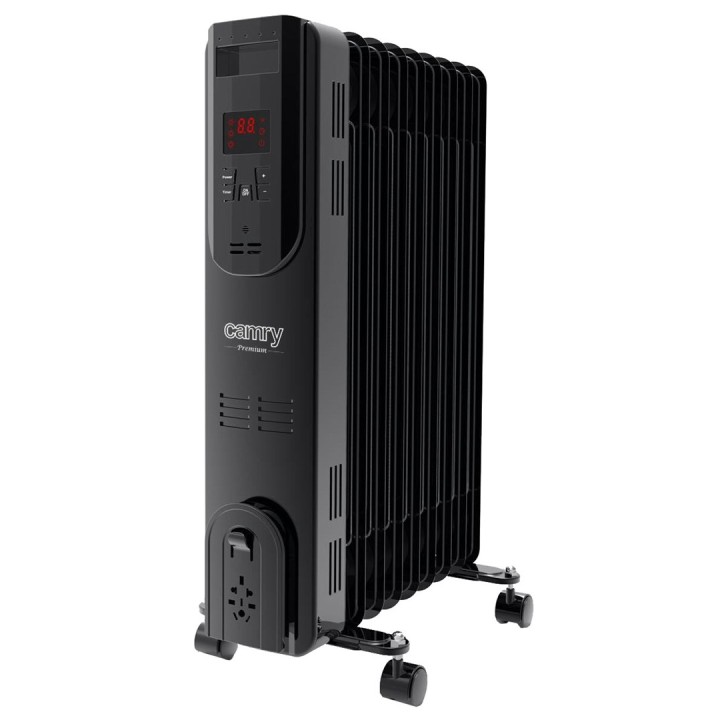 Radiatore a olio elettrico con telecomando CAMRY CR 7810 9 elementi nero