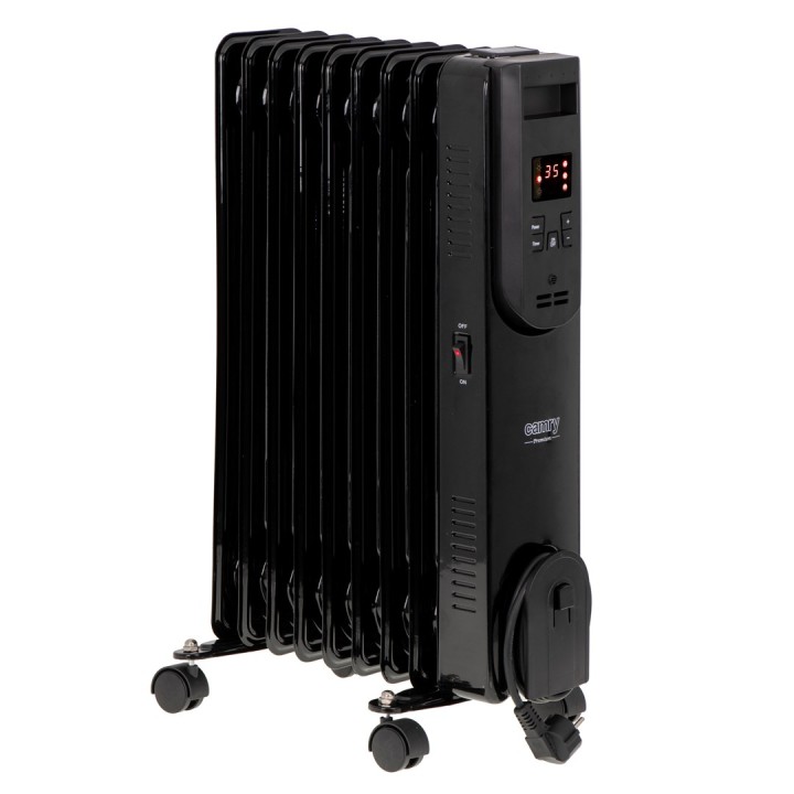 Radiatore a olio elettrico con telecomando CAMRY CR 7810 9 elementi nero