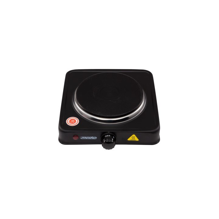 Mesko Home MS 6508 Piano cottura Nero Da banco Piastra sigillata 1 zona